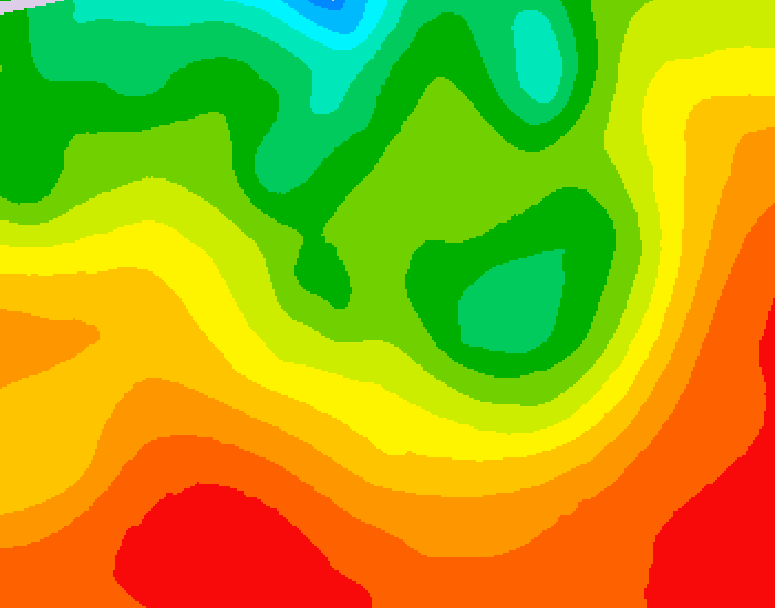 GDPS 500 millibar geopotential height 072 hour forecast chart for Canada based on 2026/08/18 0000Z data