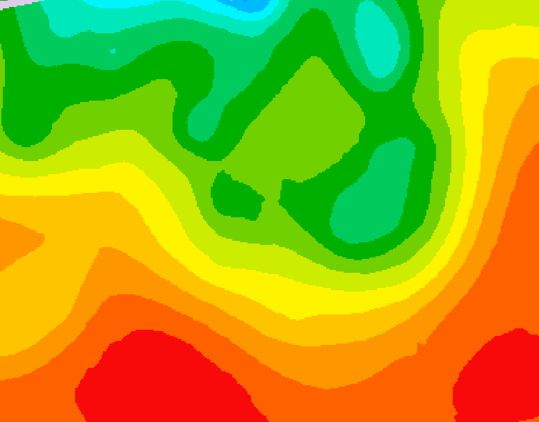 GDPS 500 millibar geopotential height 078 hour forecast chart for Canada based on 2026/08/18 0000Z data