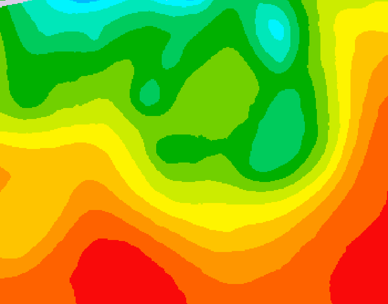 GDPS 500 millibar geopotential height 084 hour forecast chart for Canada based on 2026/08/18 0000Z data