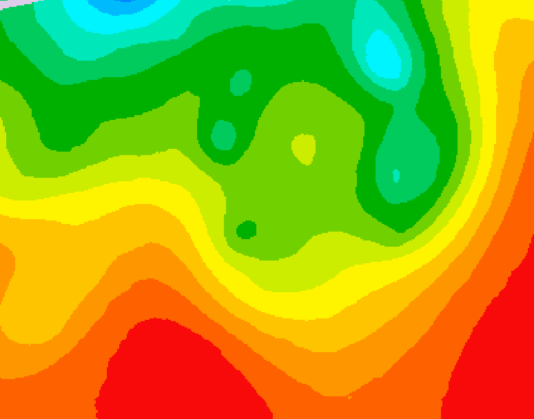GDPS 500 millibar geopotential height 096 hour forecast chart for Canada based on 2026/08/18 0000Z data