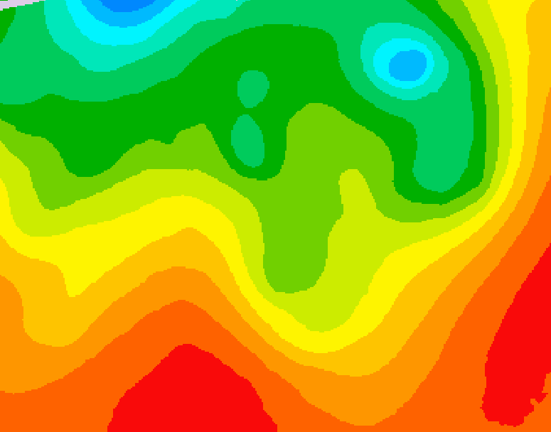 GDPS 500 millibar geopotential height 108 hour forecast chart for Canada based on 2026/08/18 0000Z data