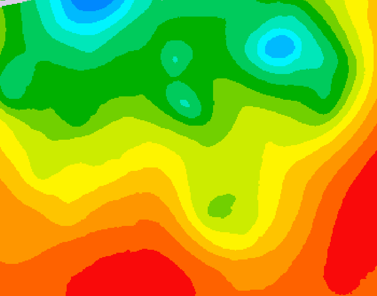 GDPS 500 millibar geopotential height 120 hour forecast chart for Canada based on 2026/08/18 0000Z data