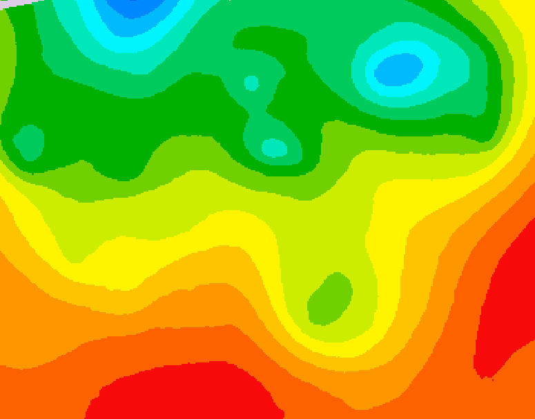 GDPS 500 millibar geopotential height 126 hour forecast chart for Canada based on 2026/08/18 0000Z data