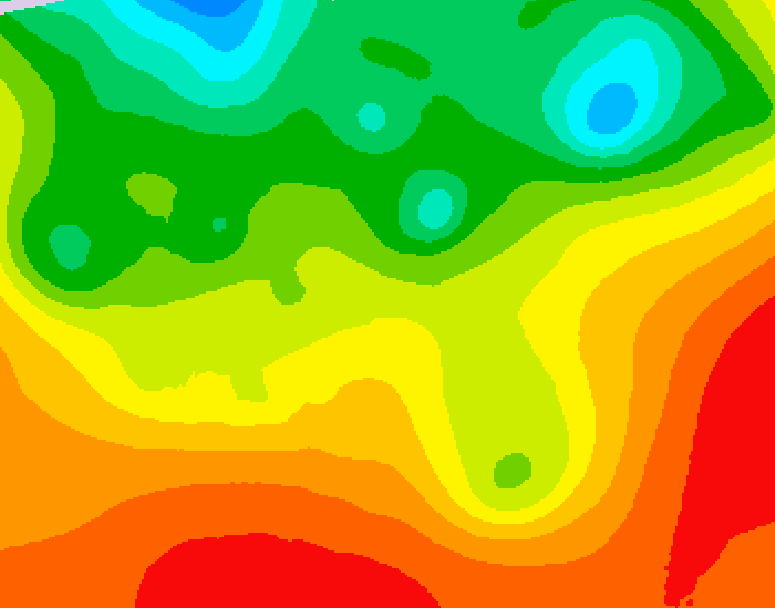 GDPS 500 millibar geopotential height 138 hour forecast chart for Canada based on 2026/08/18 0000Z data