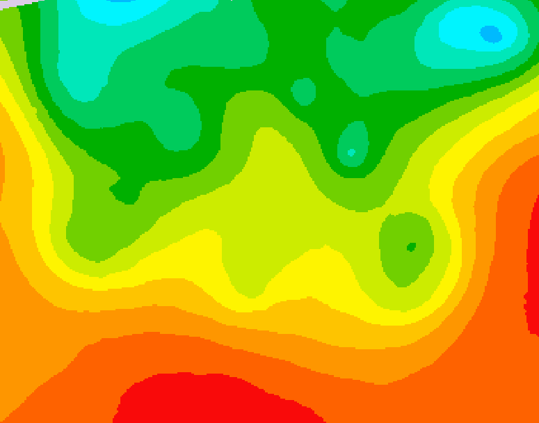 GDPS 500 millibar geopotential height 174 hour forecast chart for Canada based on 2026/08/18 0000Z data