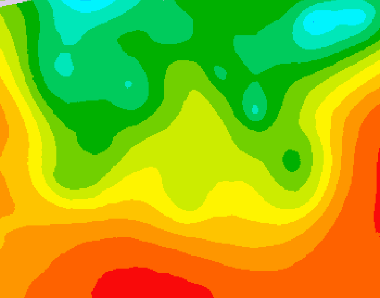 GDPS 500 millibar geopotential height 180 hour forecast chart for Canada based on 2026/08/18 0000Z data