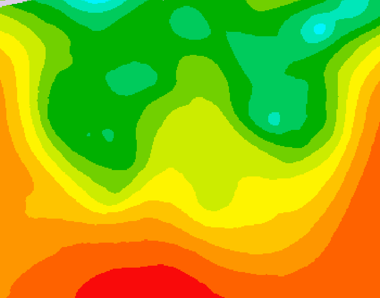 GDPS 500 millibar geopotential height 198 hour forecast chart for Canada based on 2026/08/18 0000Z data