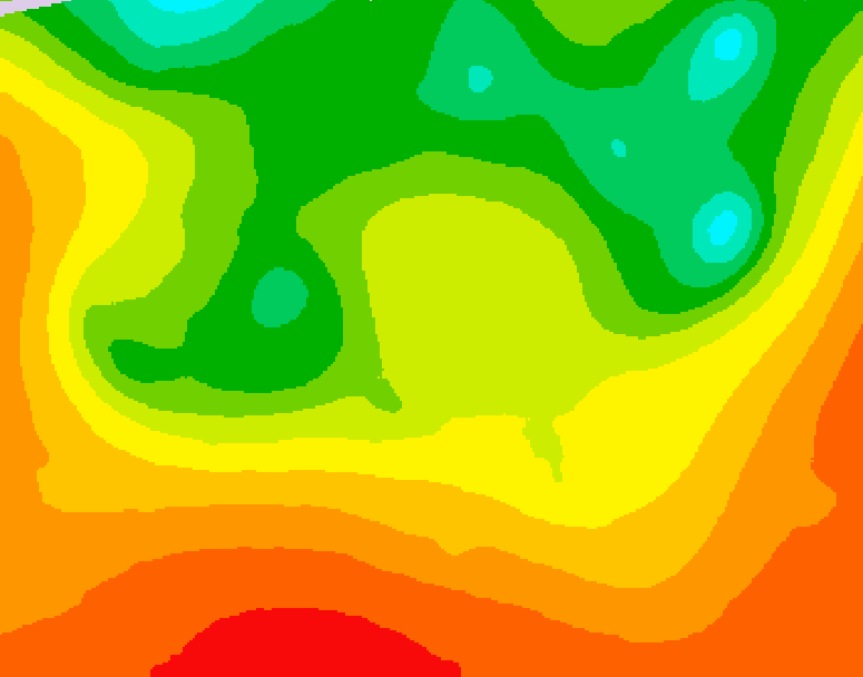 GDPS 500 millibar geopotential height 222 hour forecast chart for Canada based on 2026/08/18 0000Z data