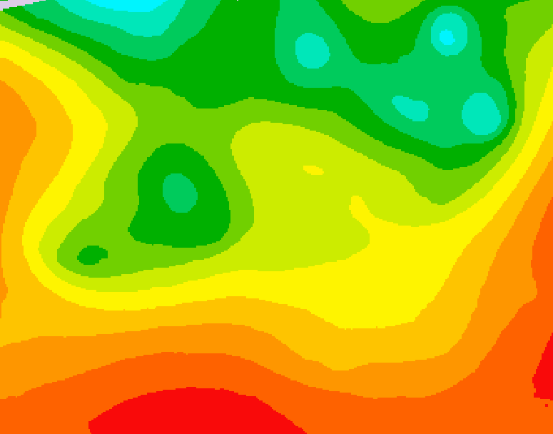 GDPS 500 millibar geopotential height 234 hour forecast chart for Canada based on 2026/08/18 0000Z data