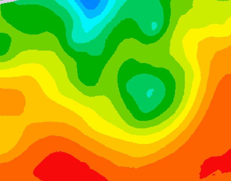 GDPS 500 millibar geopotential height 048 hour forecast chart for Canada based on 2026/08/18 1200Z data