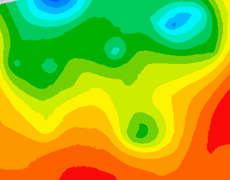 GDPS 500 millibar geopotential height 120 hour forecast chart for Canada based on 2026/08/18 1200Z data