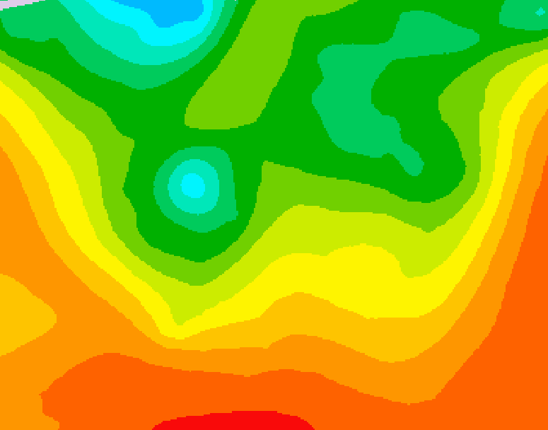 GDPS 500 millibar geopotential height 192 hour forecast chart for Canada based on 2026/08/18 1200Z data
