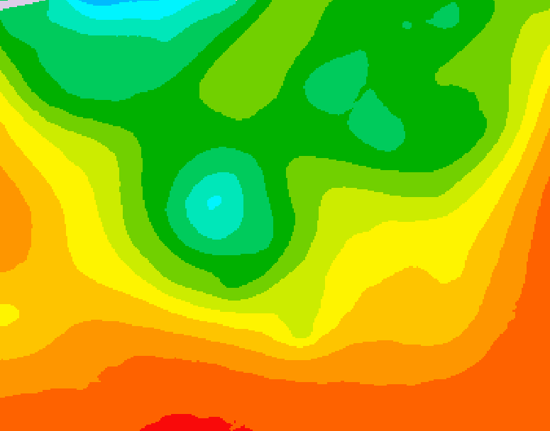 GDPS 500 millibar geopotential height 216 hour forecast chart for Canada based on 2026/08/18 1200Z data