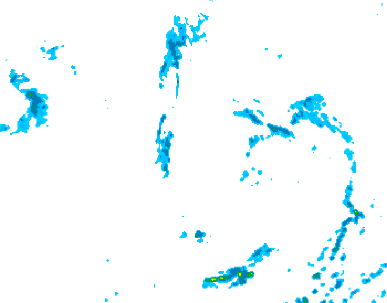 GDPS precipitation 060 hour forecast chart for Canada based on 2026/08/18 0000Z data