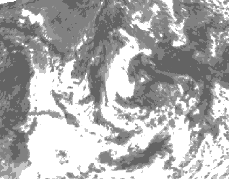 GDPS total cloud 060 hour forecast chart for Canada based on 2026/08/18 0000Z data