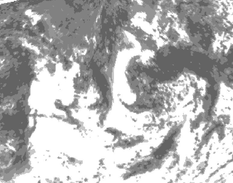 GDPS total cloud 066 hour forecast chart for Canada based on 2026/08/18 0000Z data