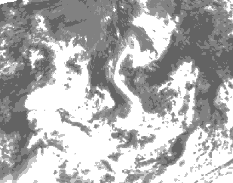 GDPS total cloud 078 hour forecast chart for Canada based on 2026/08/18 0000Z data
