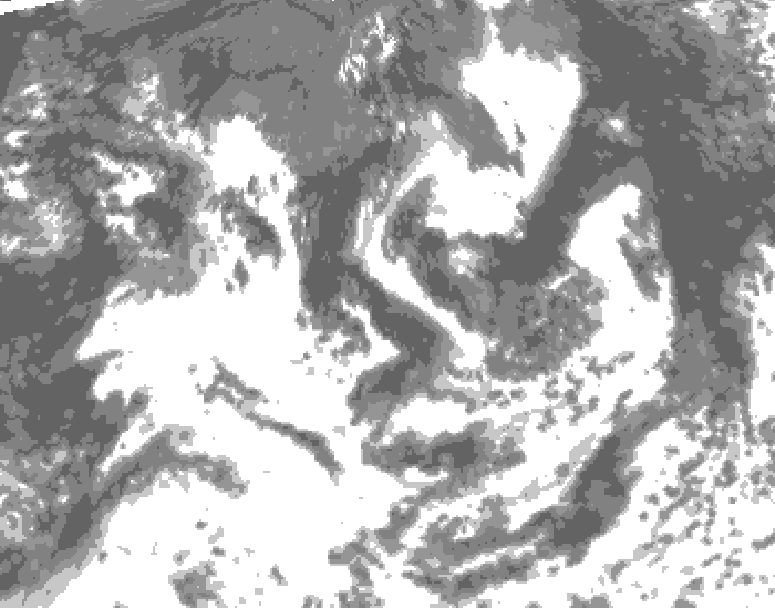 GDPS total cloud 084 hour forecast chart for Canada based on 2026/08/18 0000Z data