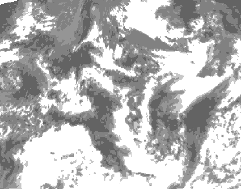 GDPS total cloud 138 hour forecast chart for Canada based on 2026/08/18 0000Z data