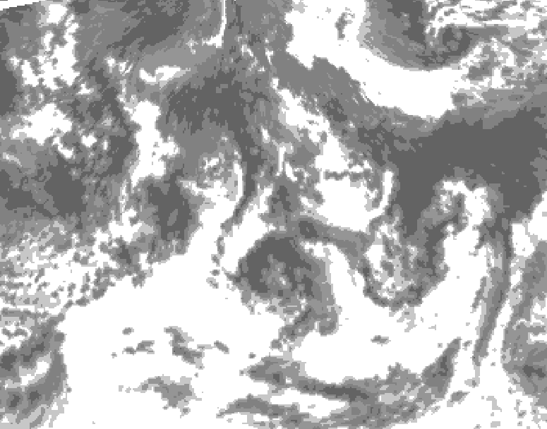 GDPS total cloud 186 hour forecast chart for Canada based on 2026/08/18 0000Z data