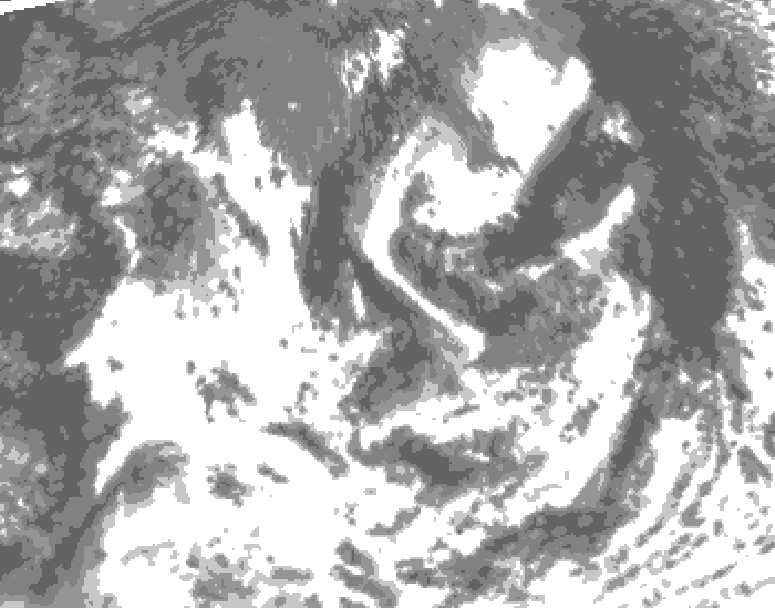 GDPS total cloud 072 hour forecast chart for Canada based on 2026/08/18 1200Z data