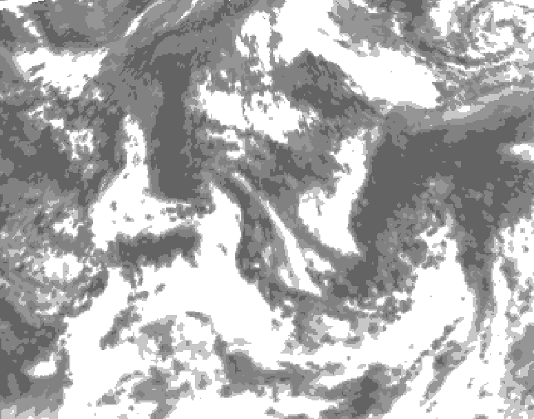 GDPS total cloud 168 hour forecast chart for Canada based on 2026/08/18 1200Z data