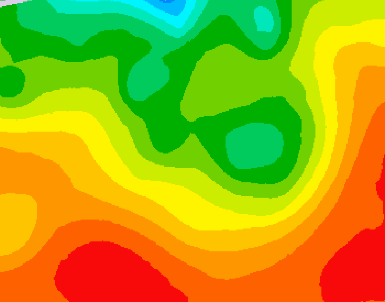 GDPS 500 millibar geopotential height 048 hour forecast chart for Canada based on 2026/08/19 0000Z data