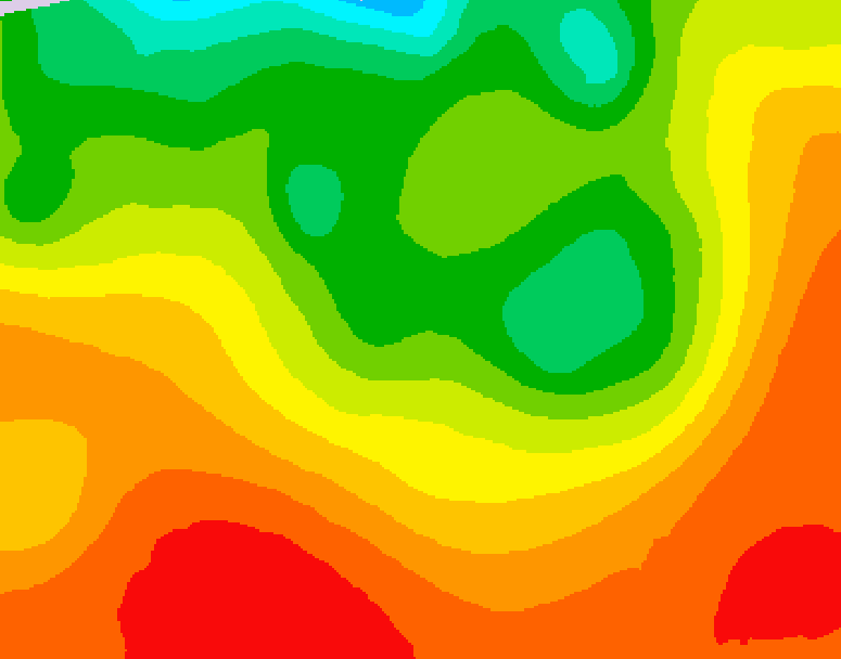 GDPS 500 millibar geopotential height 054 hour forecast chart for Canada based on 2026/08/19 0000Z data