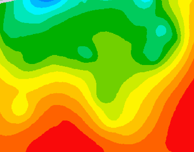 GDPS 500 millibar geopotential height 090 hour forecast chart for Canada based on 2026/08/19 0000Z data