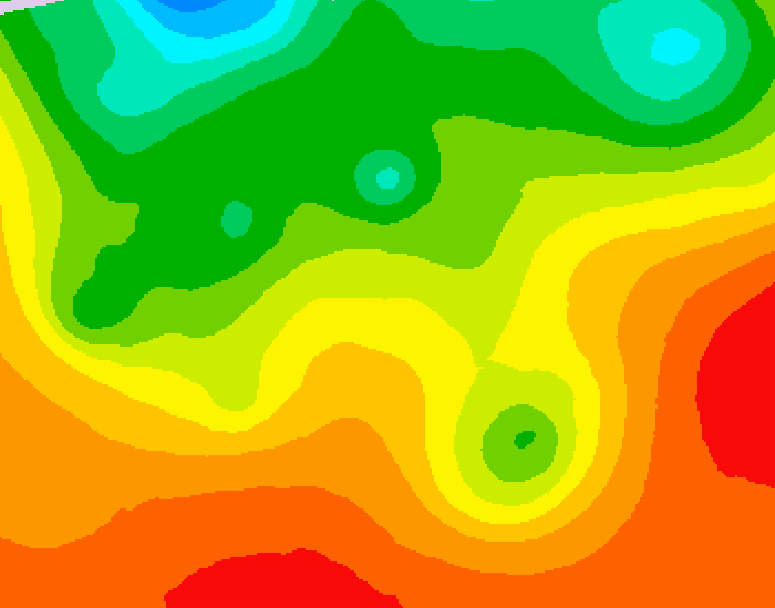 GDPS 500 millibar geopotential height 126 hour forecast chart for Canada based on 2026/08/19 0000Z data