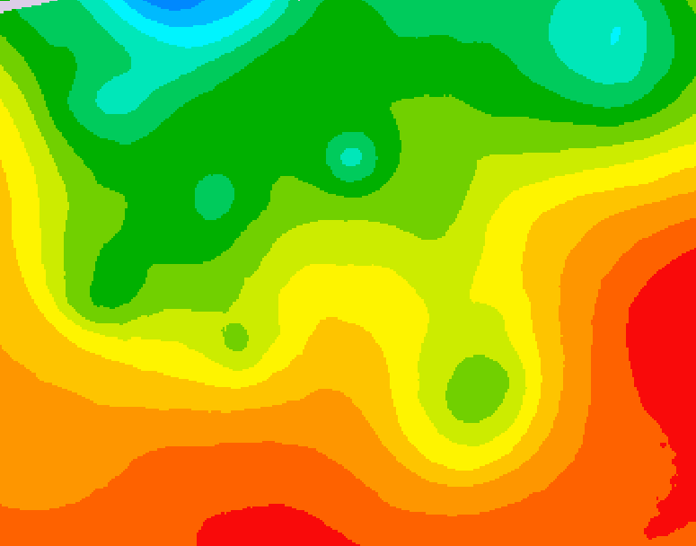 GDPS 500 millibar geopotential height 132 hour forecast chart for Canada based on 2026/08/19 0000Z data