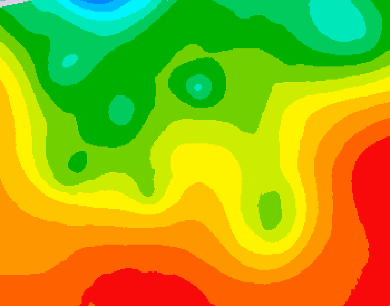 GDPS 500 millibar geopotential height 138 hour forecast chart for Canada based on 2026/08/19 0000Z data