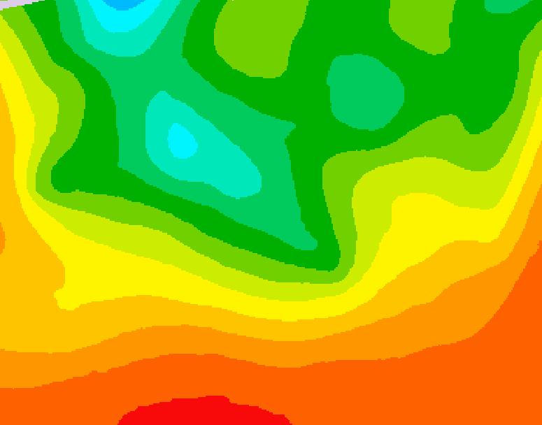 GDPS 500 millibar geopotential height 222 hour forecast chart for Canada based on 2026/08/19 0000Z data