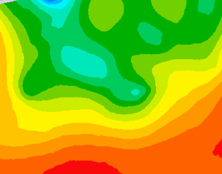 GDPS 500 millibar geopotential height 234 hour forecast chart for Canada based on 2026/08/19 0000Z data