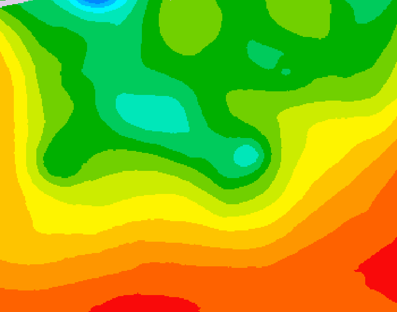 GDPS 500 millibar geopotential height 240 hour forecast chart for Canada based on 2026/08/19 0000Z data