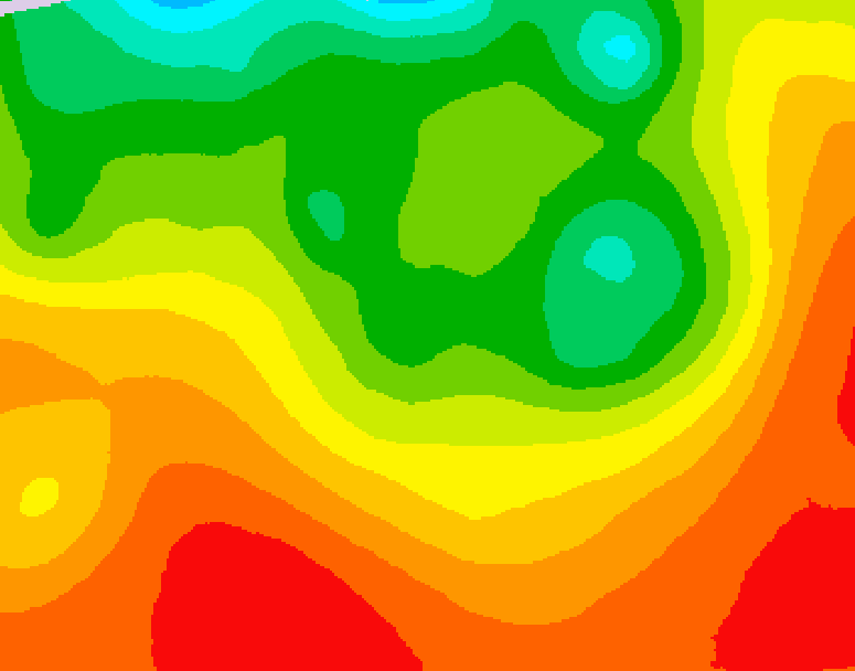 GDPS 500 millibar geopotential height 048 hour forecast chart for Canada based on 2026/08/19 1200Z data