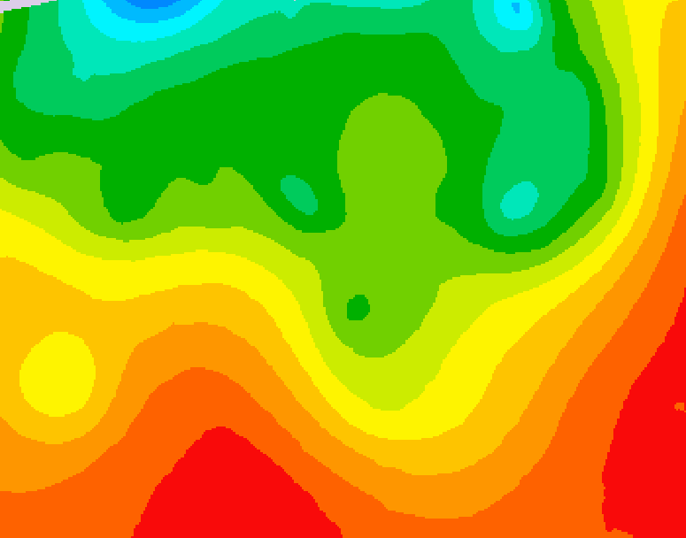 GDPS 500 millibar geopotential height 072 hour forecast chart for Canada based on 2026/08/19 1200Z data