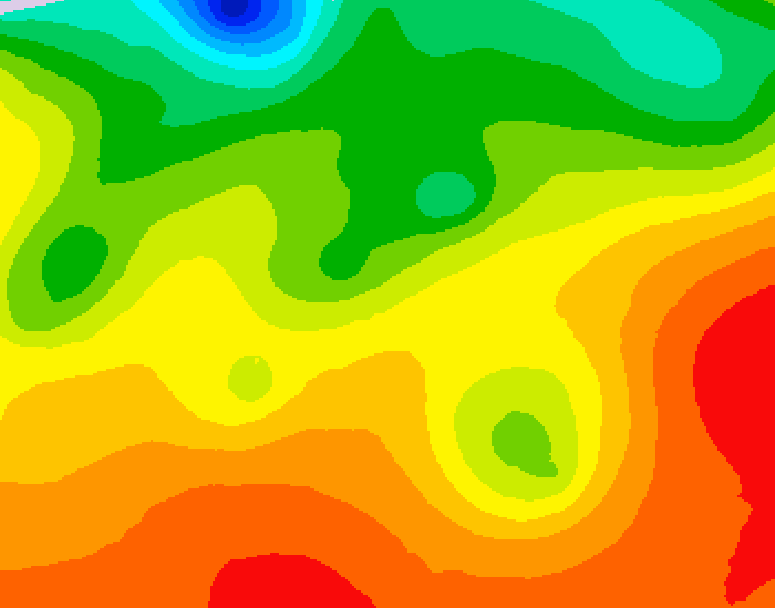 GDPS 500 millibar geopotential height 120 hour forecast chart for Canada based on 2026/08/19 1200Z data