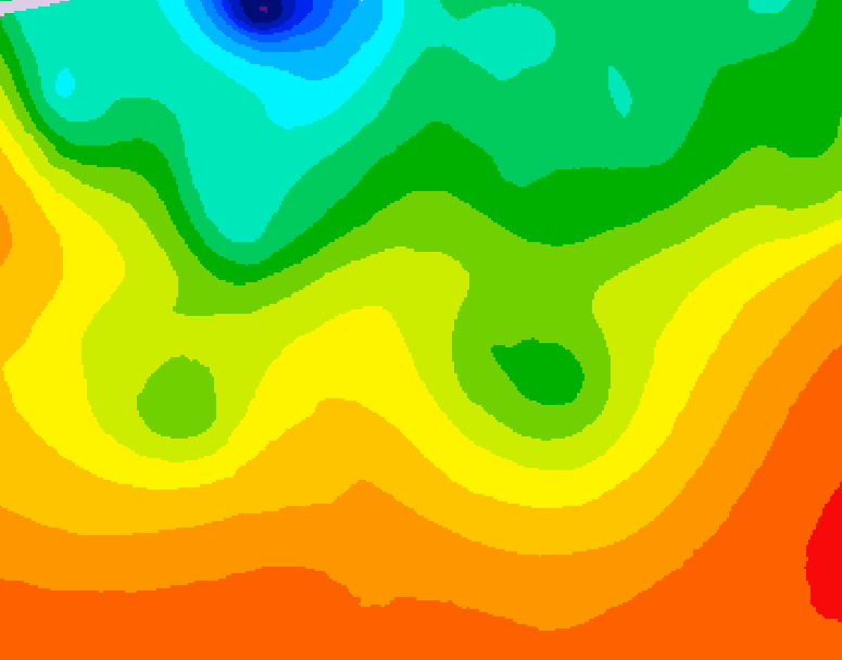 GDPS 500 millibar geopotential height 216 hour forecast chart for Canada based on 2026/08/19 1200Z data