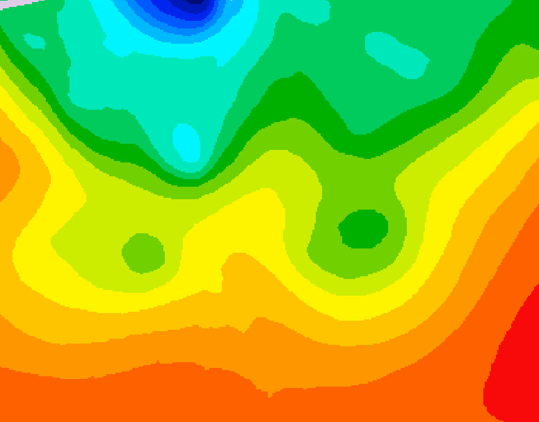 GDPS 500 millibar geopotential height 228 hour forecast chart for Canada based on 2026/08/19 1200Z data