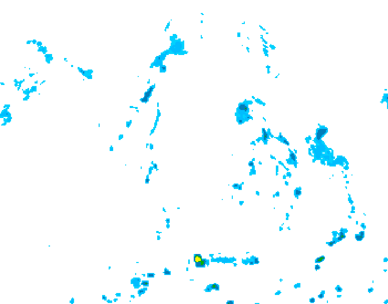 GDPS precipitation 024 hour forecast chart for Canada based on 2026/08/19 0000Z data