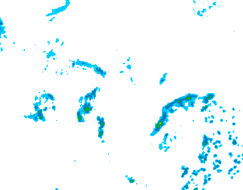 GDPS precipitation 132 hour forecast chart for Canada based on 2026/08/19 0000Z data