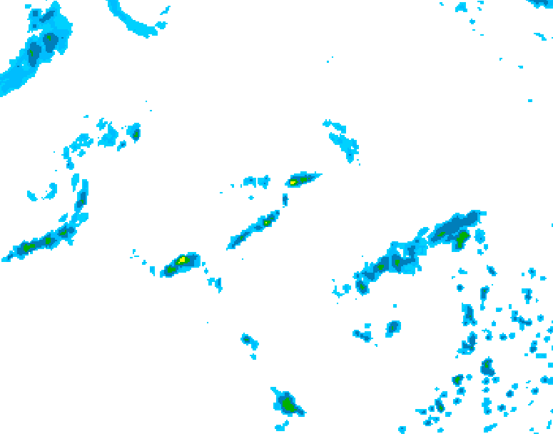 GDPS precipitation 120 hour forecast chart for Canada based on 2026/08/19 1200Z data