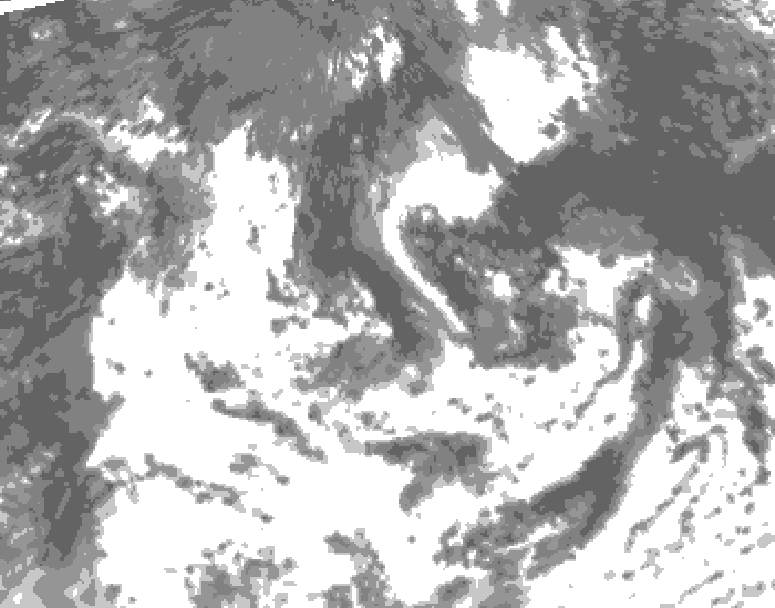 GDPS total cloud 054 hour forecast chart for Canada based on 2026/08/19 0000Z data
