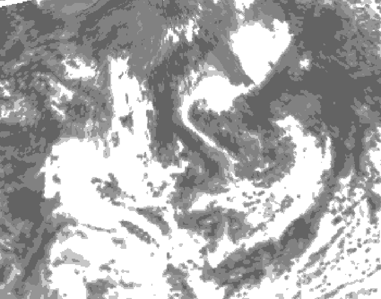 GDPS total cloud 060 hour forecast chart for Canada based on 2026/08/19 0000Z data