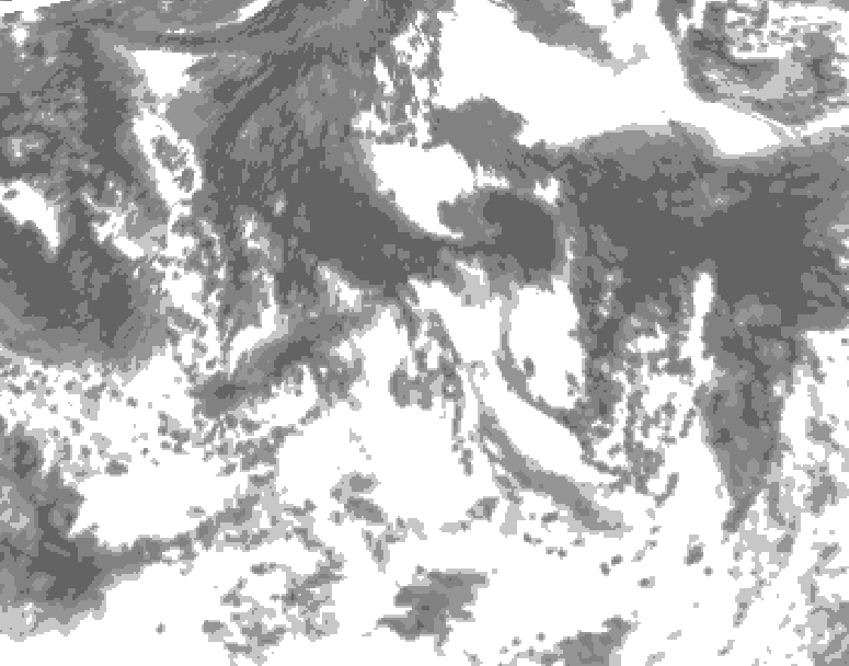 GDPS total cloud 168 hour forecast chart for Canada based on 2026/08/19 0000Z data