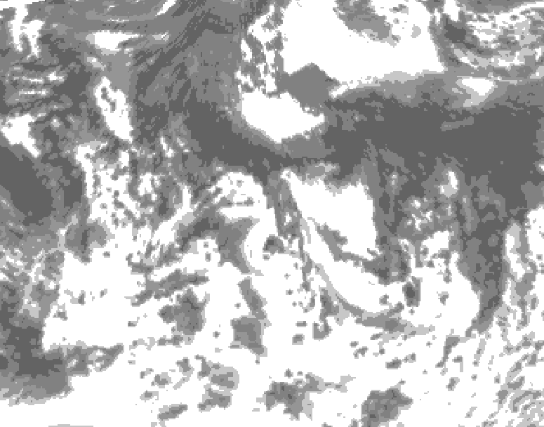 GDPS total cloud 174 hour forecast chart for Canada based on 2026/08/19 0000Z data