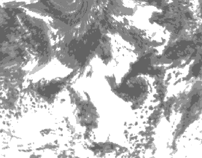GDPS total cloud 228 hour forecast chart for Canada based on 2026/08/19 1200Z data