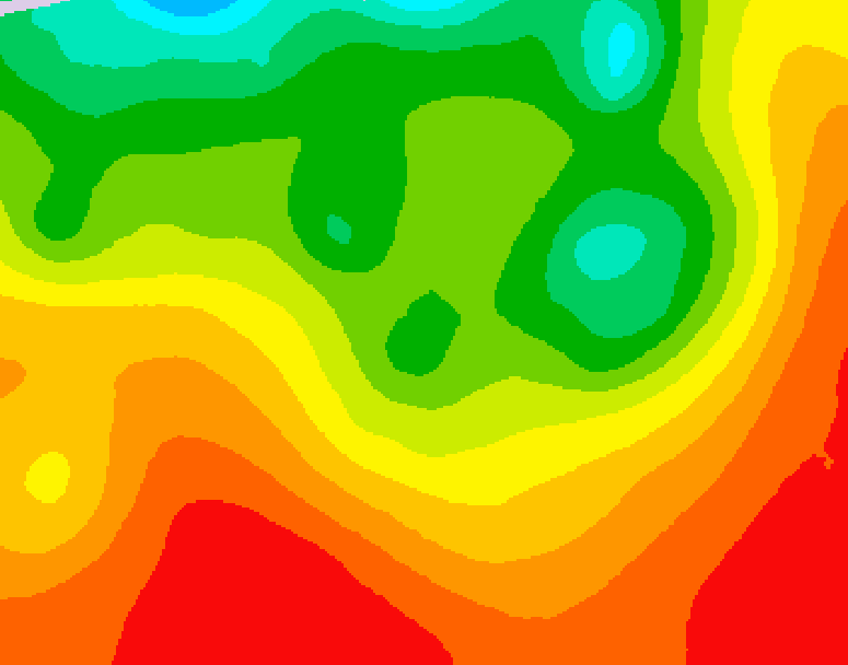 GDPS 500 millibar geopotential height 042 hour forecast chart for Canada based on 2026/08/20 0000Z data