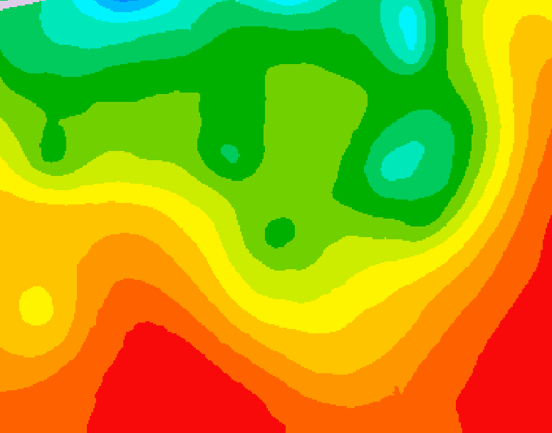 GDPS 500 millibar geopotential height 048 hour forecast chart for Canada based on 2026/08/20 0000Z data